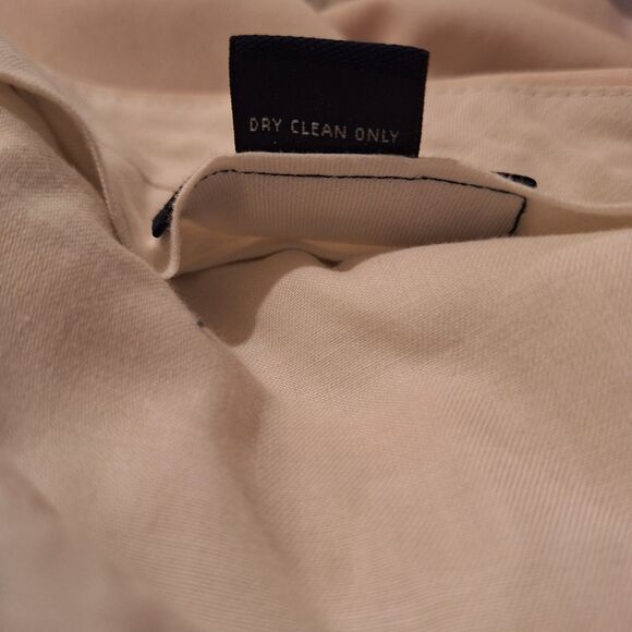 BROOKS BROTHERS Pants Men 42L (42/34) Cream Khaki Cuffed Pleated Straight Preppy - Picture 14 of 15